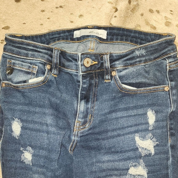 KanCan Black Skinny Jeans Distressed Style - Picture 3 of 6